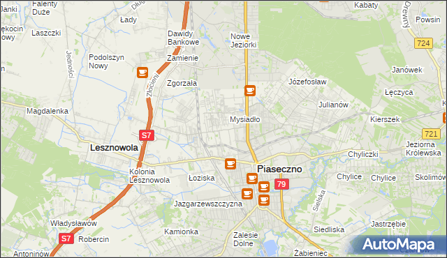 mapa Nowa Iwiczna, Nowa Iwiczna na mapie Targeo
