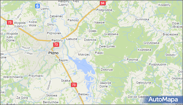 mapa Gołęczyna, Gołęczyna na mapie Targeo