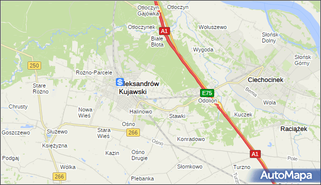 mapa Łazieniec, Łazieniec na mapie Targeo