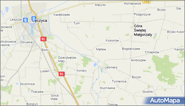 mapa Mierczyn, Mierczyn na mapie Targeo