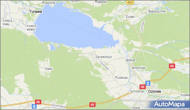 mapa Szczedrzyk, Szczedrzyk na mapie Targeo