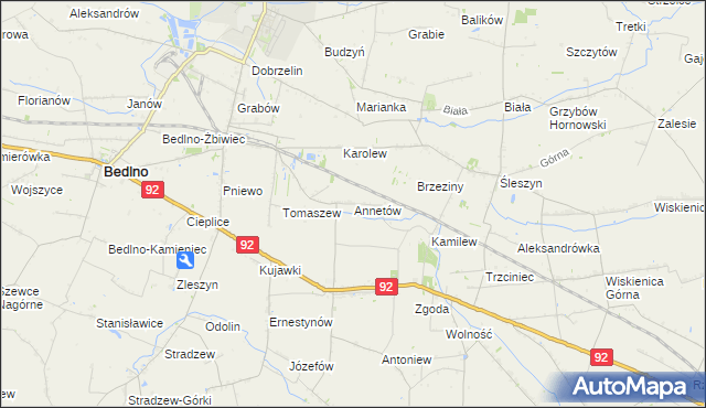 mapa Annetów, Annetów na mapie Targeo