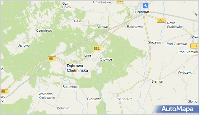 mapa Otowice, Otowice na mapie Targeo