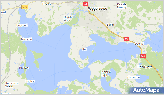 mapa Kal, Kal na mapie Targeo