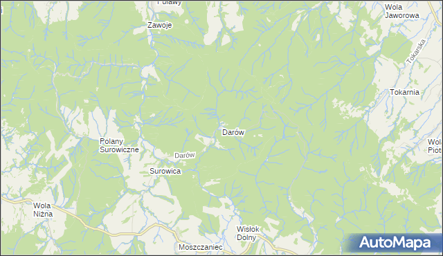 mapa Darów, Darów na mapie Targeo