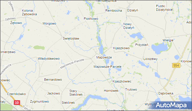 mapa Mazowsze, Mazowsze na mapie Targeo