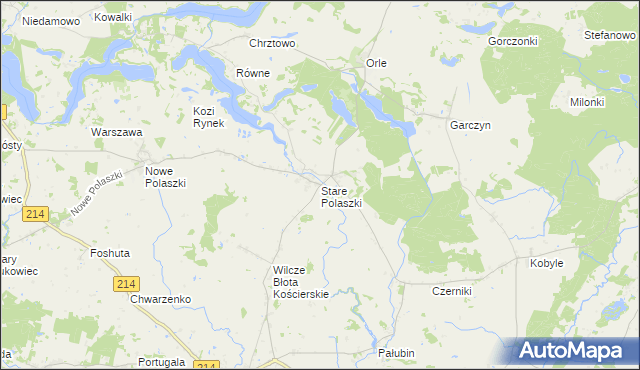 mapa Stare Polaszki, Stare Polaszki na mapie Targeo