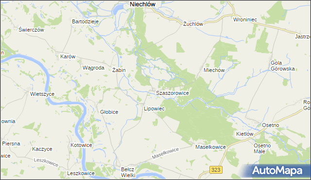 mapa Szaszorowice, Szaszorowice na mapie Targeo