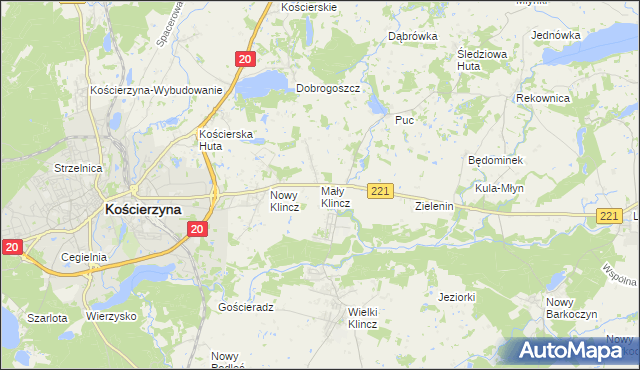 mapa Mały Klincz, Mały Klincz na mapie Targeo