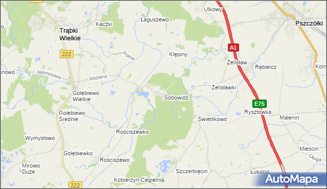 mapa Sobowidz, Sobowidz na mapie Targeo