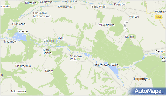 mapa Chruślanki Józefowskie, Chruślanki Józefowskie na mapie Targeo