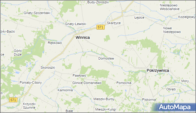 mapa Domosław, Domosław na mapie Targeo
