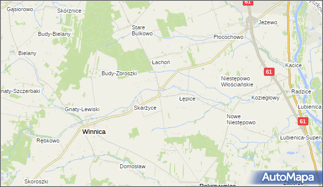 mapa Golądkowo, Golądkowo na mapie Targeo