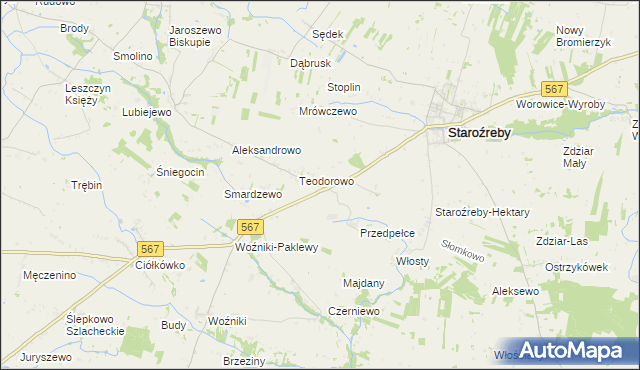 mapa Opatówiec, Opatówiec na mapie Targeo