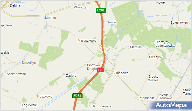 mapa Piotrowo Pierwsze, Piotrowo Pierwsze na mapie Targeo