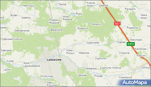 mapa Stary Pilczyn, Stary Pilczyn na mapie Targeo