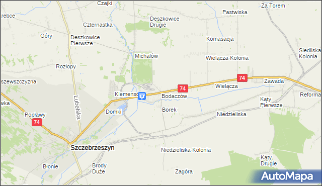 mapa Bodaczów, Bodaczów na mapie Targeo