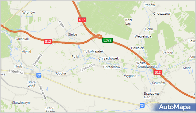 mapa Chrząchówek, Chrząchówek na mapie Targeo