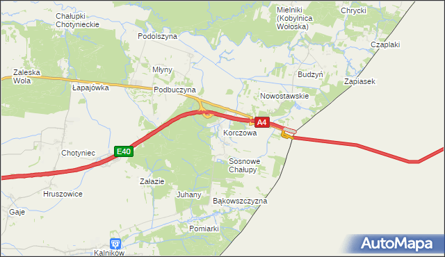 mapa Korczowa, Korczowa na mapie Targeo