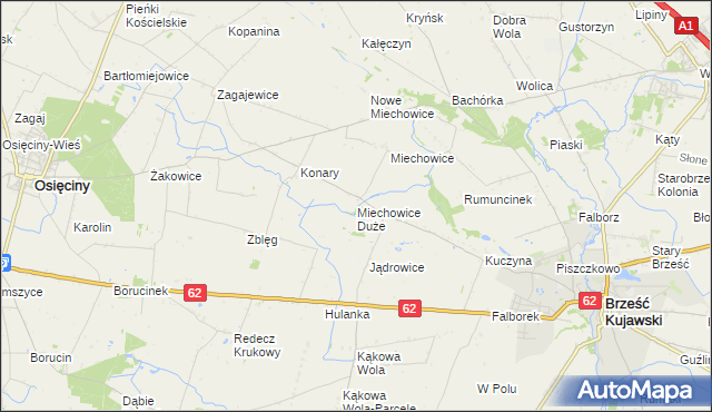 mapa Miechowice Duże, Miechowice Duże na mapie Targeo