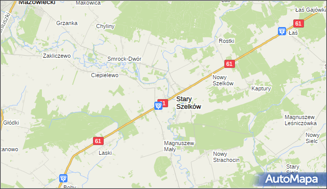 mapa Orzyc, Orzyc na mapie Targeo