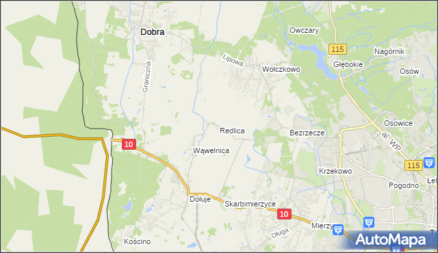 mapa Redlica, Redlica na mapie Targeo