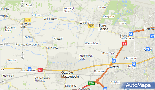 mapa Strzykuły, Strzykuły na mapie Targeo