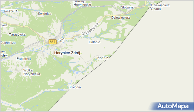 mapa Radruż, Radruż na mapie Targeo