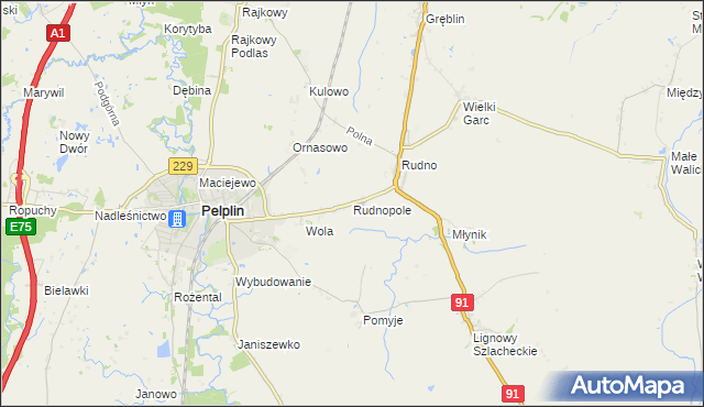 mapa Rudnopole, Rudnopole na mapie Targeo