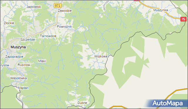 mapa Wojkowa, Wojkowa na mapie Targeo