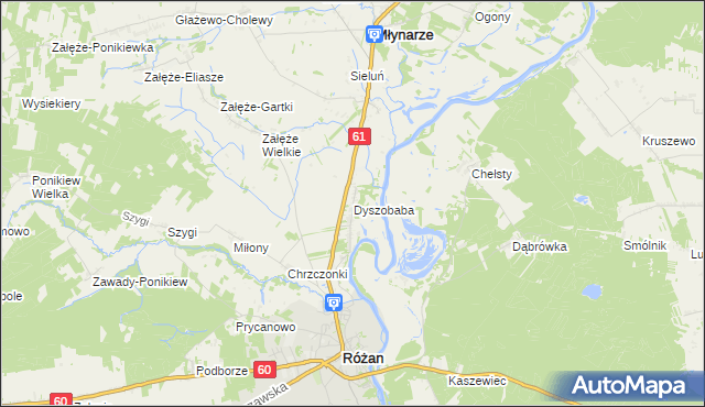 mapa Dyszobaba, Dyszobaba na mapie Targeo