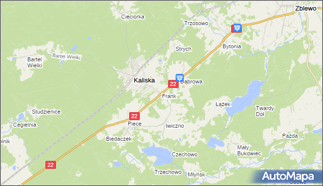 mapa Frank, Frank na mapie Targeo