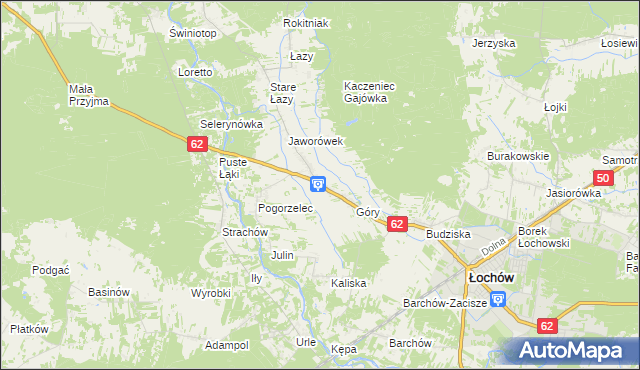 mapa Gwizdały, Gwizdały na mapie Targeo