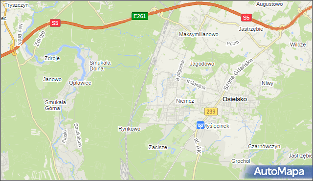 mapa Jagodowo Leśniczówka, Jagodowo Leśniczówka na mapie Targeo