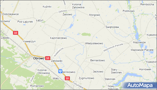 mapa Skrzypkowo, Skrzypkowo na mapie Targeo