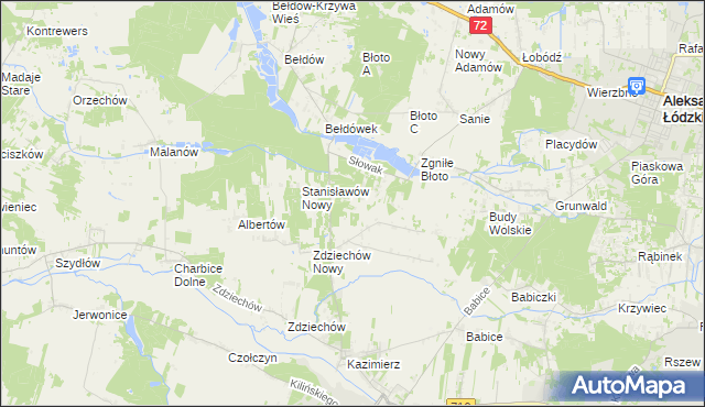 mapa Słowak, Słowak na mapie Targeo