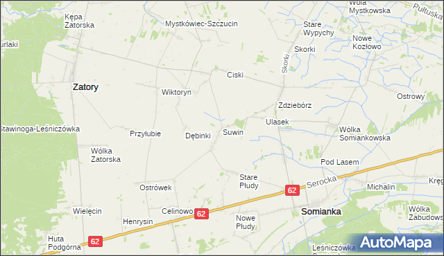 mapa Suwin, Suwin na mapie Targeo