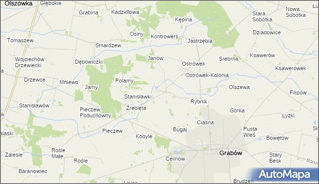 mapa Besiekiery, Besiekiery na mapie Targeo