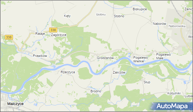 mapa Grodzanów, Grodzanów na mapie Targeo
