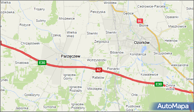 mapa Julianki, Julianki na mapie Targeo