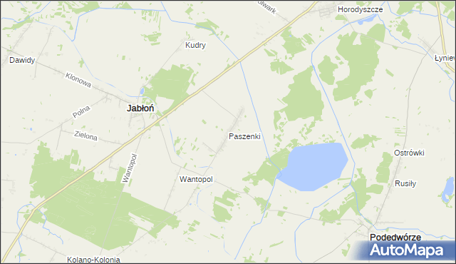 mapa Paszenki, Paszenki na mapie Targeo