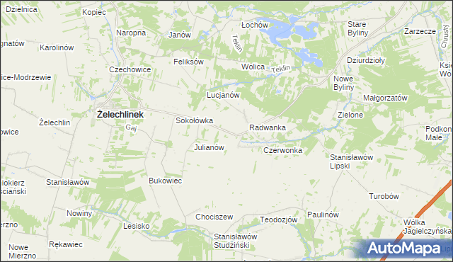 mapa Petrynów, Petrynów na mapie Targeo