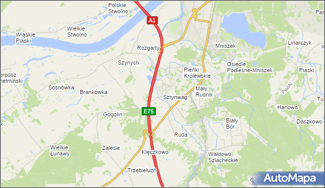 mapa Sztynwag, Sztynwag na mapie Targeo