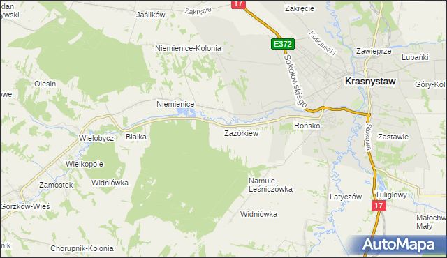 mapa Zażółkiew, Zażółkiew na mapie Targeo