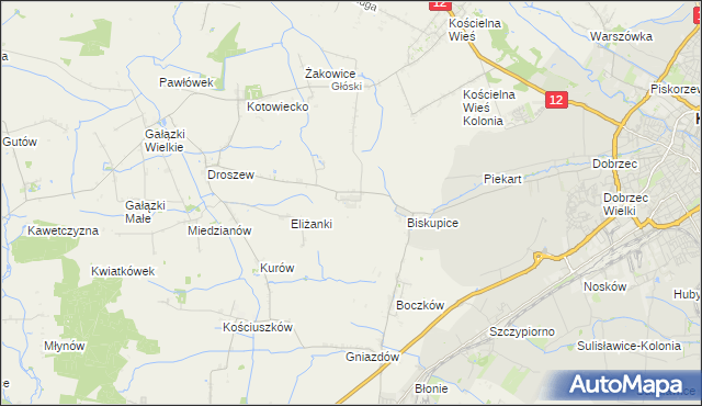mapa Trkusów, Trkusów na mapie Targeo