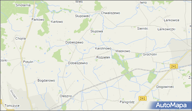 mapa Rozpętek, Rozpętek na mapie Targeo