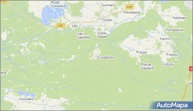 mapa Gruszeczka, Gruszeczka na mapie Targeo