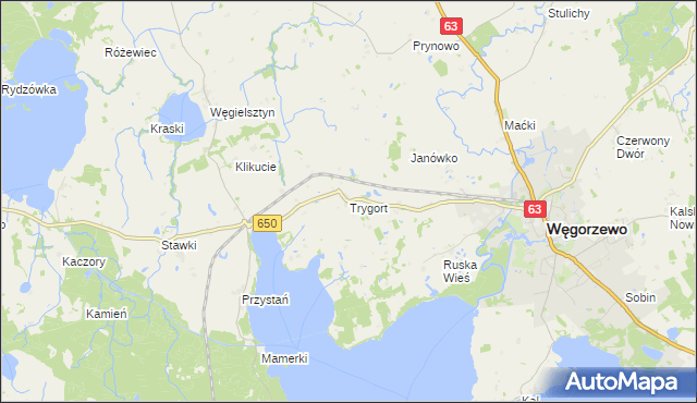 mapa Trygort, Trygort na mapie Targeo