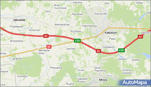 mapa Ryczołek, Ryczołek na mapie Targeo