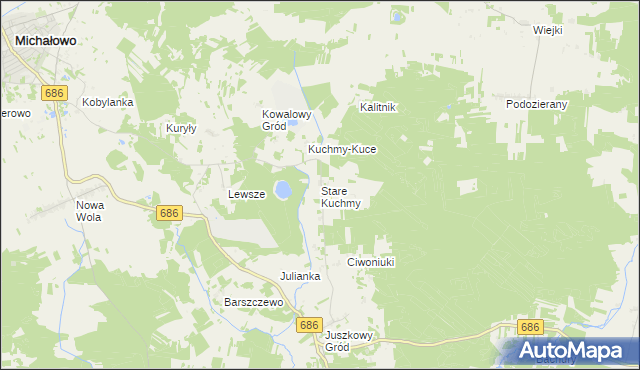 mapa Stare Kuchmy, Stare Kuchmy na mapie Targeo